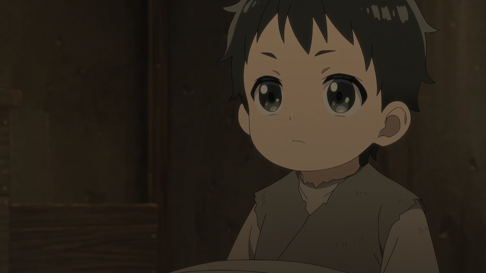 The round faced, big eyed, dark haired one year old protagonist from Hell Mode